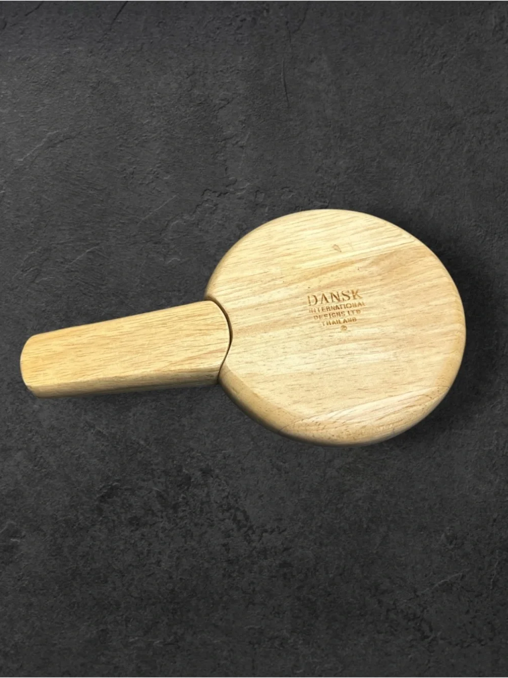 Vintage mid century modern Dansk cutting board cheese board with knife